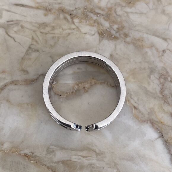 Cartier C De Cartier 18K White Gold Band Size 57 Mint Condition in Box - Picture 7 of 13